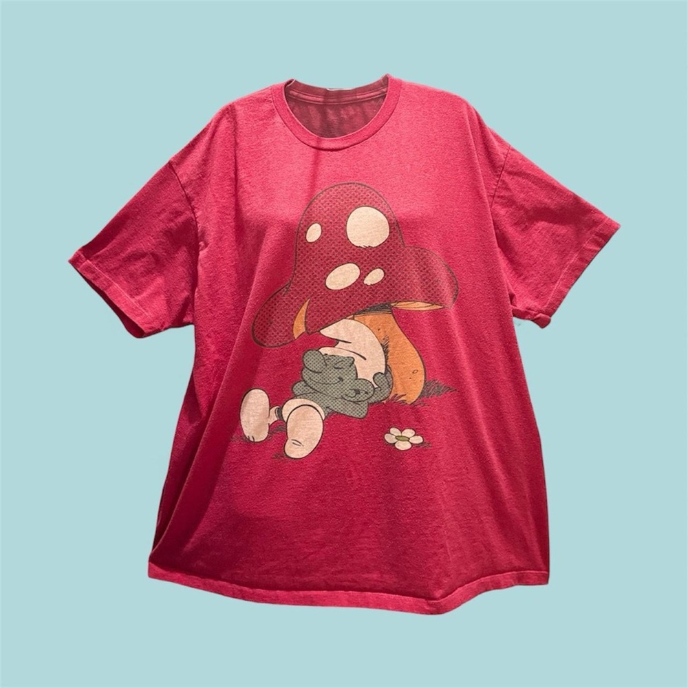 Mens plus size Graphic T-Shirt - Red